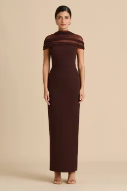 Sonya Moda Lola Dress in Cocoa size XS for rent on The Volte - image 1