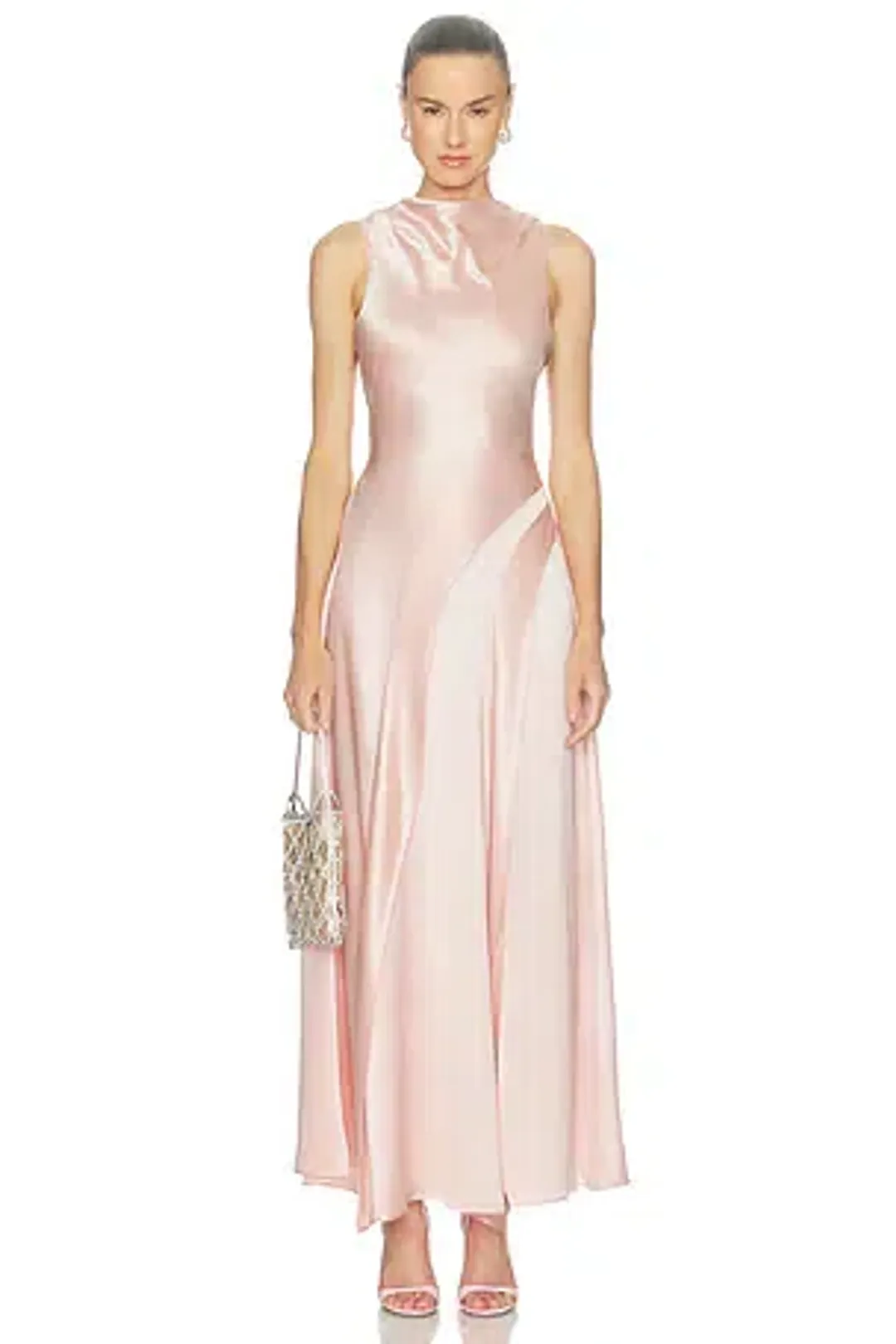 Acler Lecha Maxi Dress in Light Pink size 10 for rent on The Volte - main image