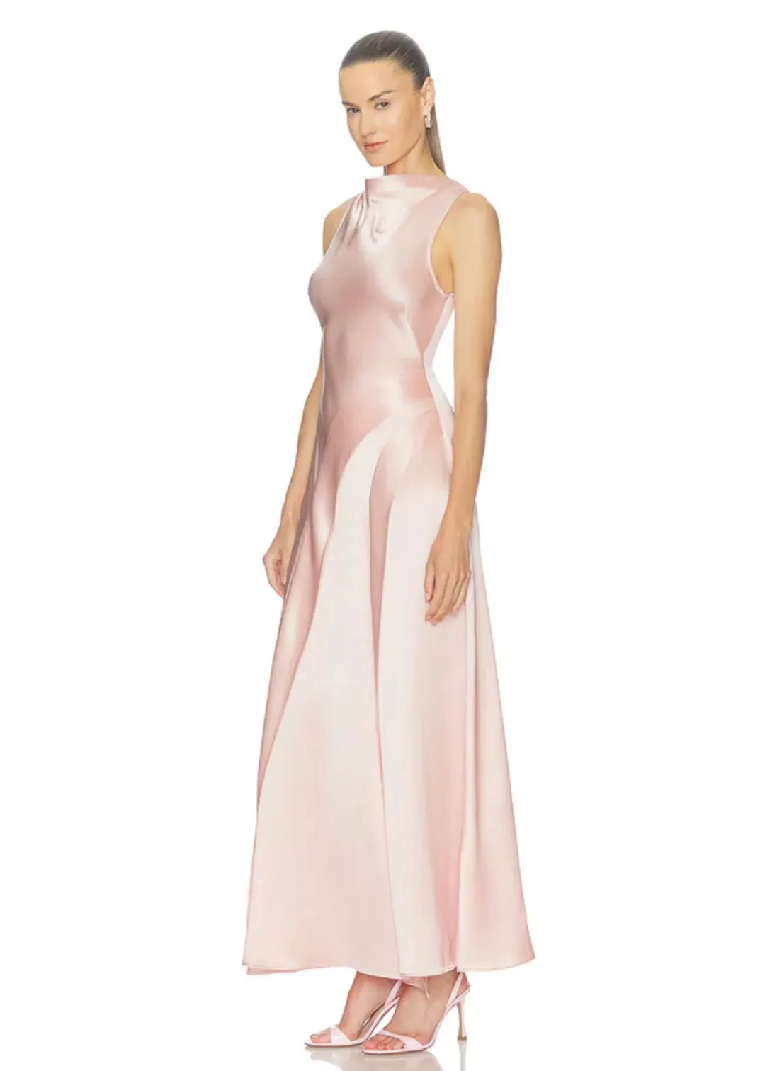 Acler Lecha Maxi Dress in Light Pink size 10 for rent on The Volte - main image
