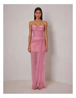 Elle Zeitoune Reigan Dress in Vintage Pink Size 8 for rent on The Volte - image 1