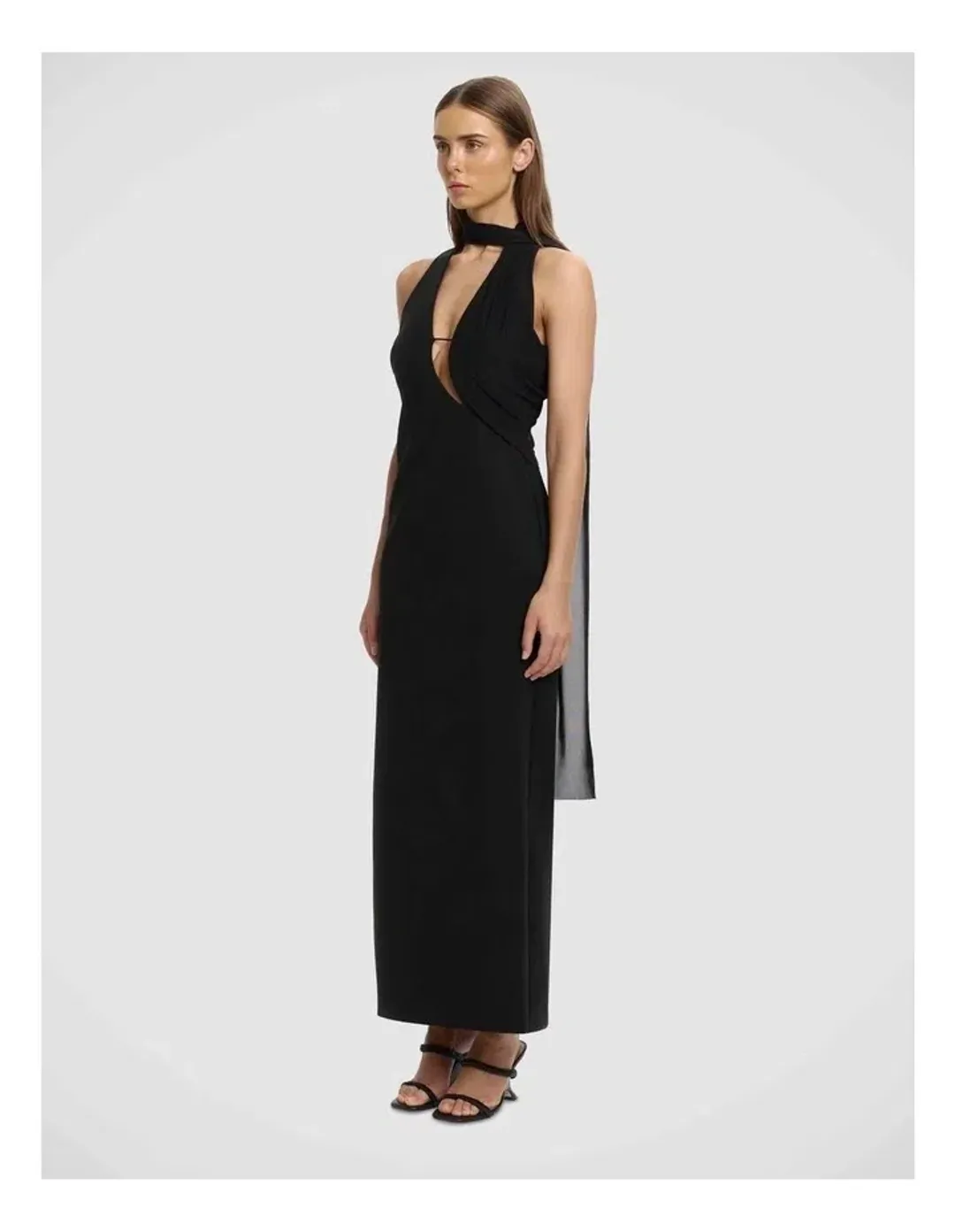 Significant Other Edda Scarf Dress in Black size 10 for rent on The Volte - main image