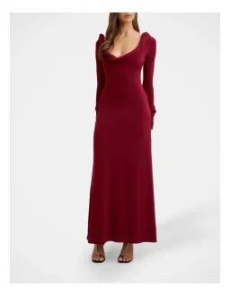 By Johnny Odette Jersey Dress in Red size 8 for rent on The Volte - image 4