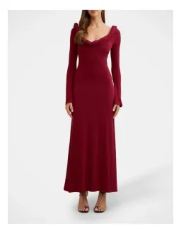 By Johnny Odette Jersey Dress in Red size 8 for rent on The Volte - image 1