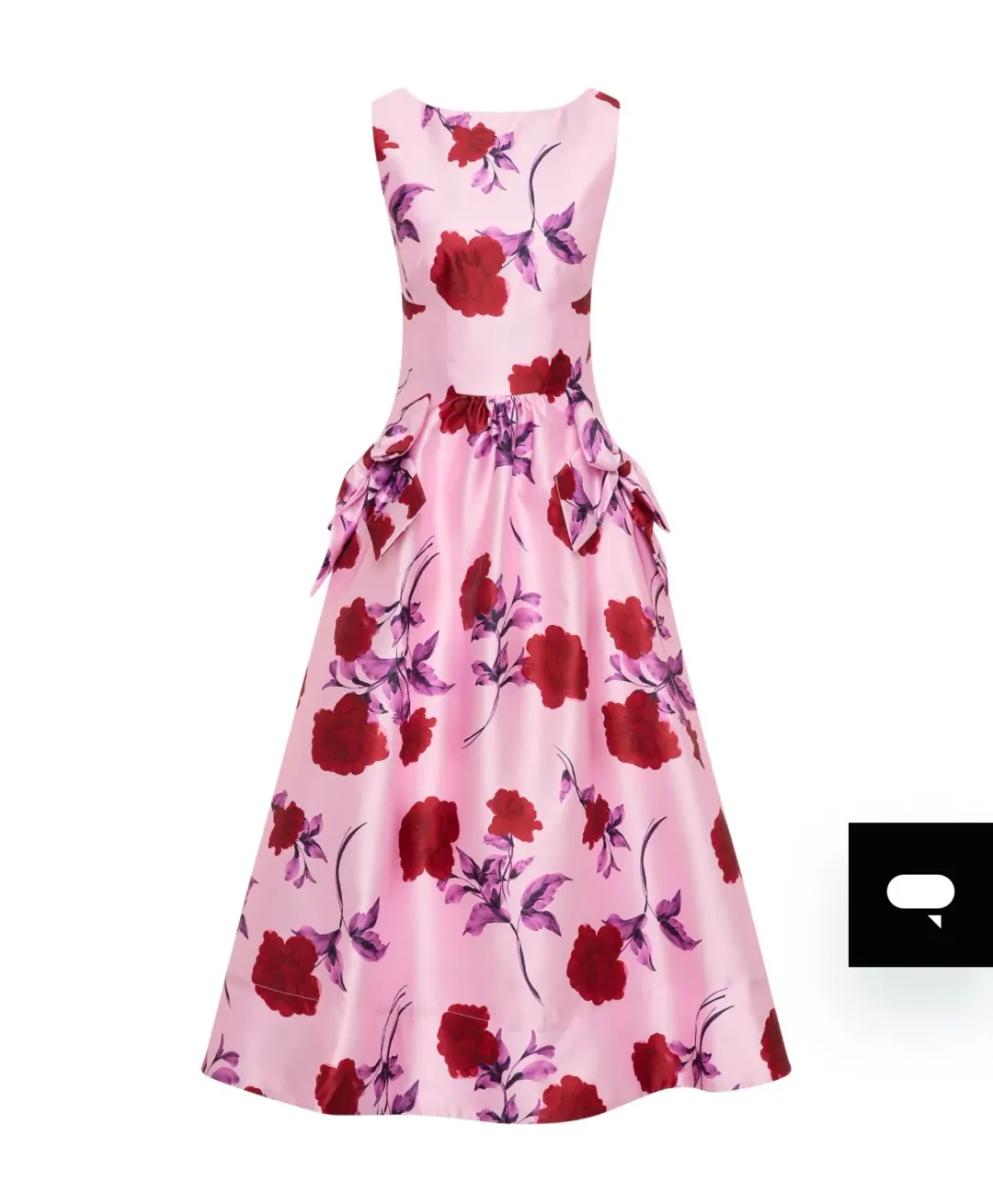 Rebecca Vallance Melora Midi Dress, pink, size 10 for rent on The Volte - main image