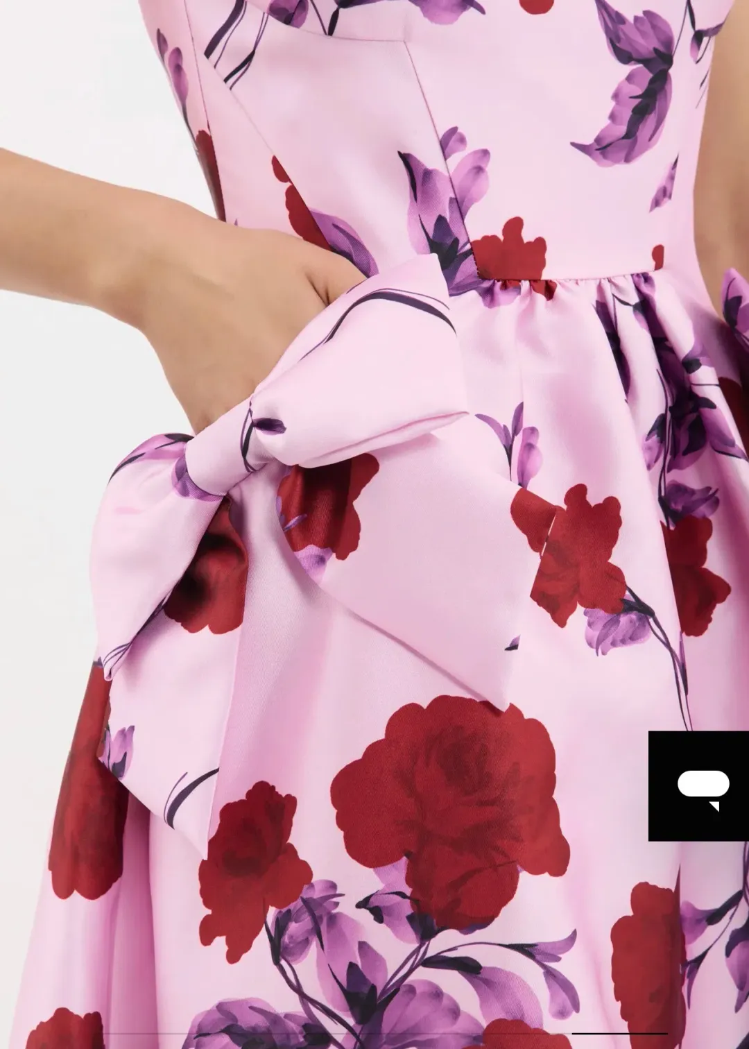 Rebecca Vallance Melora Midi Dress, pink, size 10 for rent on The Volte - main image