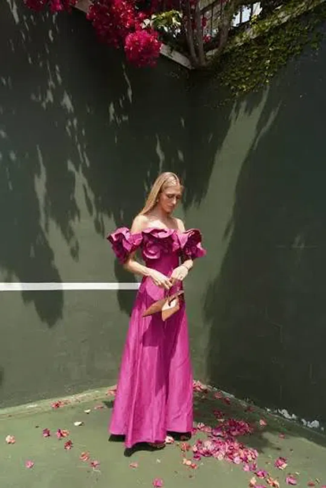 🩷 AJE Etta Midi Dress - size 8 - Magenta Pink Formal Maxi Gown🩷 for rent on The Volte - main image