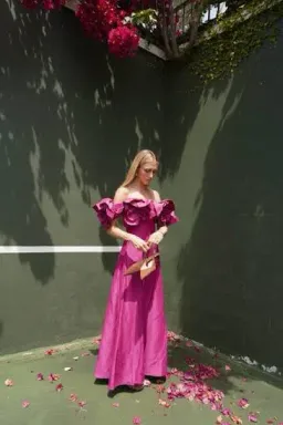 🩷 AJE Etta Midi Dress - size 8 - Magenta Pink Formal Maxi Gown🩷 for rent on The Volte - image 9