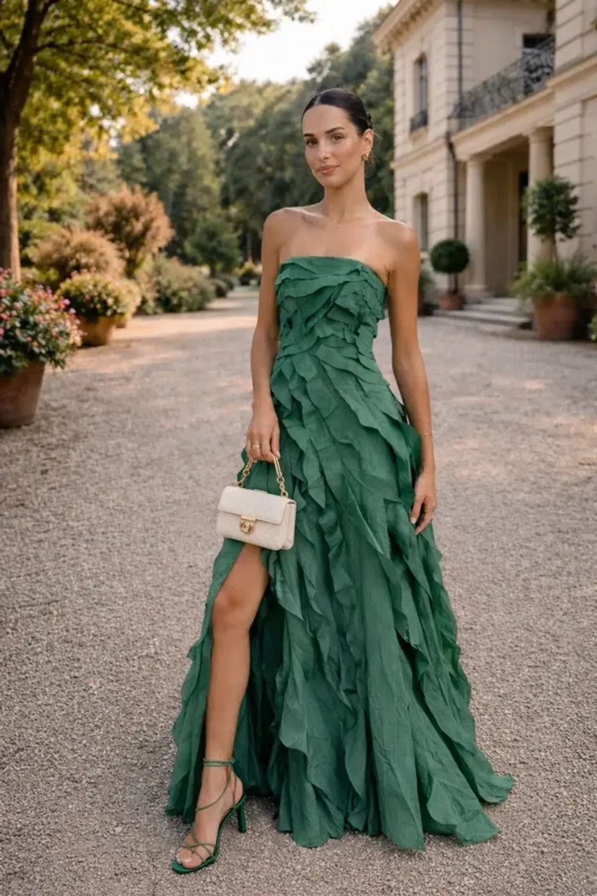 Aje Allairie Gown in Forest Green Size 8 - Image 1