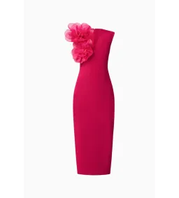 Elliatt Verdessa V-Neck Maxi Dress in Raspberry Pink Size M/AU 10 for rent on The Volte - image 6