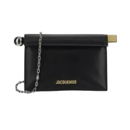 JACQUEMUS BLACK ROND CARRÉ SMALL CLUTCH BAG for rent on The Volte - image 1