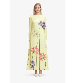 Leo Lin Cassandra Maxi Dress in Agapanthus Print Size 8 for rent on The Volte - image 1