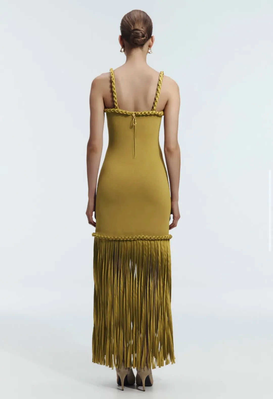 Aje Ribiona Knit Midi Dress for rent on The Volte - main image