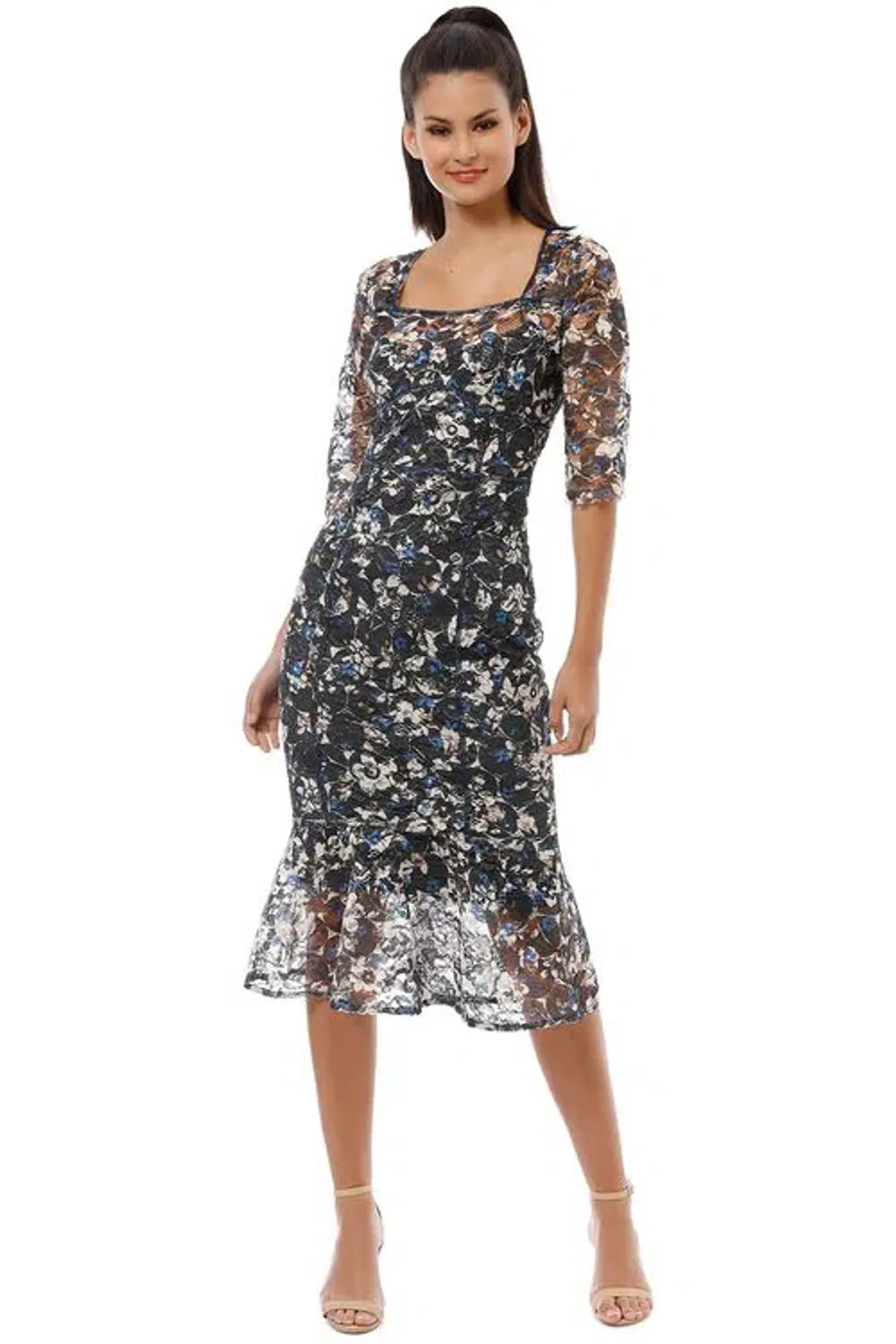 Moss and Spy Frida Dress Multi Size 12 - Image 1