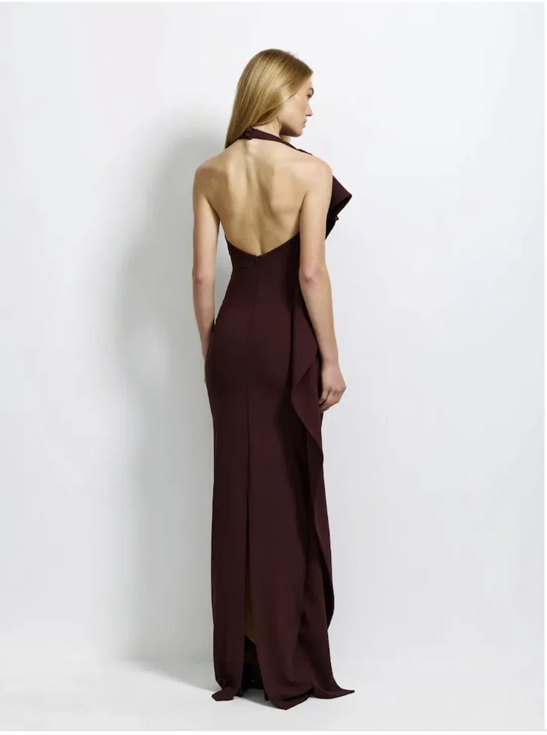 Effie Kats Alessia Gown - Chocolate Plum for rent on The Volte - main image
