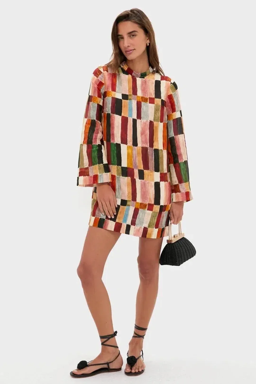 ALEMAIS Marjorelle Mini Dress Multi Size 10 AU for rent on The Volte - main image