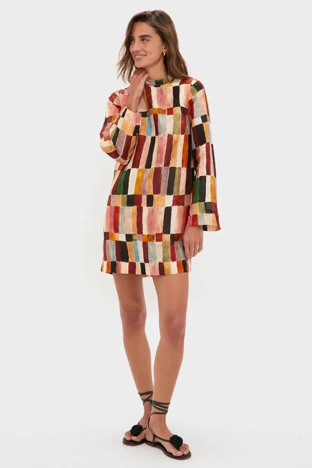 ALEMAIS Marjorelle Mini Dress Multi Size 10 AU for rent on The Volte - main image