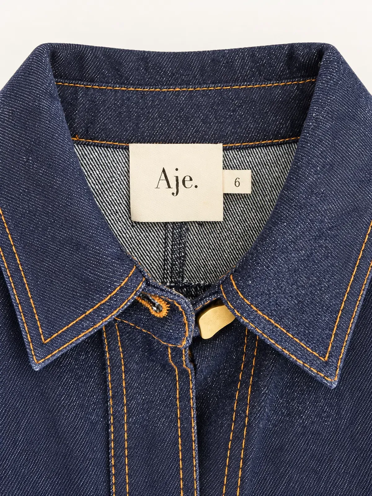 AJE Embroidered Denim Set | Skirt 10, Top 6 - Image 9