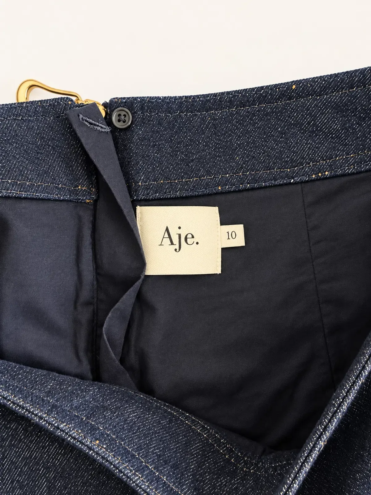 AJE Embroidered Denim Set | Skirt 10, Top 6 - Image 5