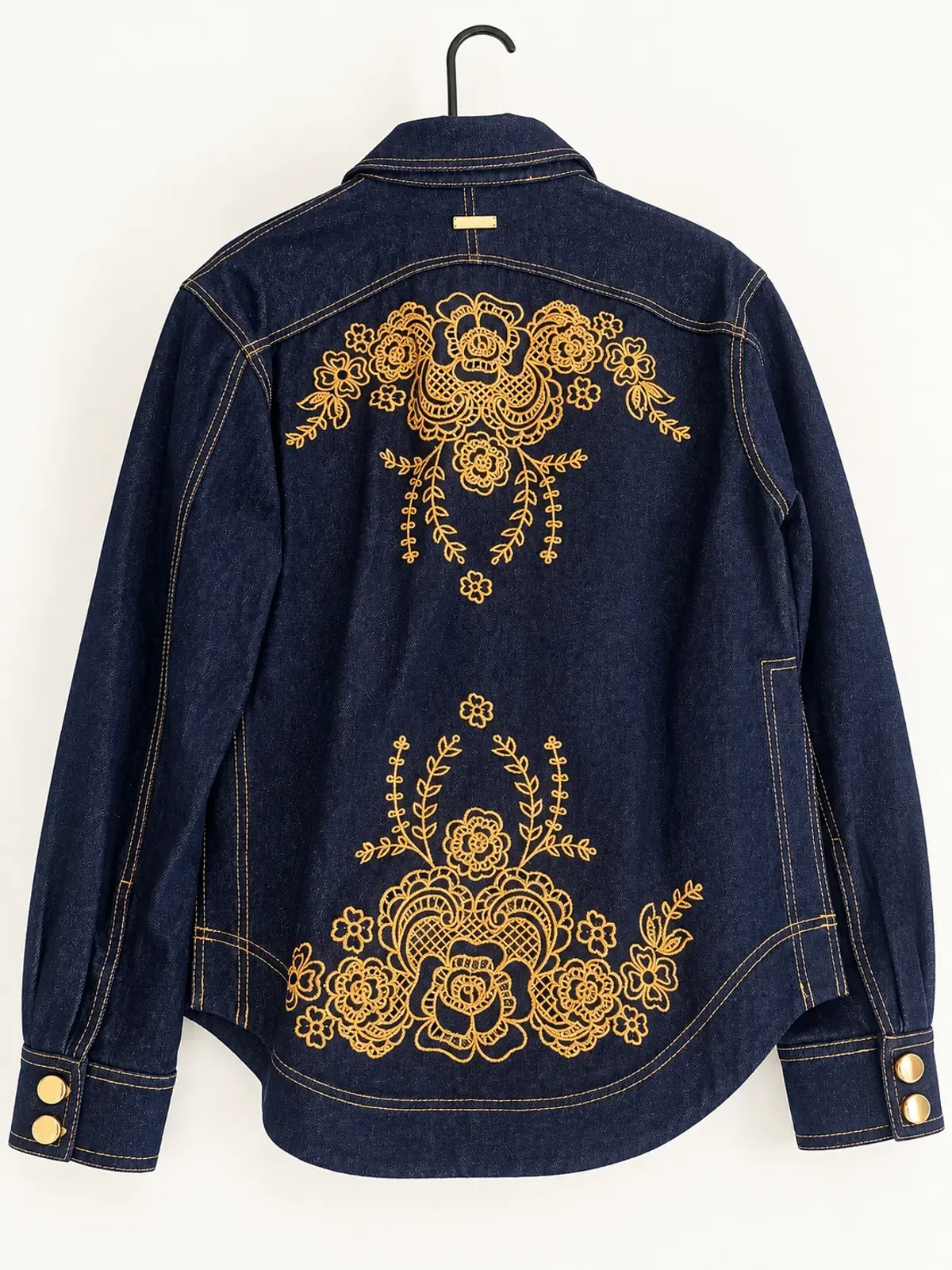 AJE Embroidered Denim Set | Skirt 10, Top 6 - Image 7