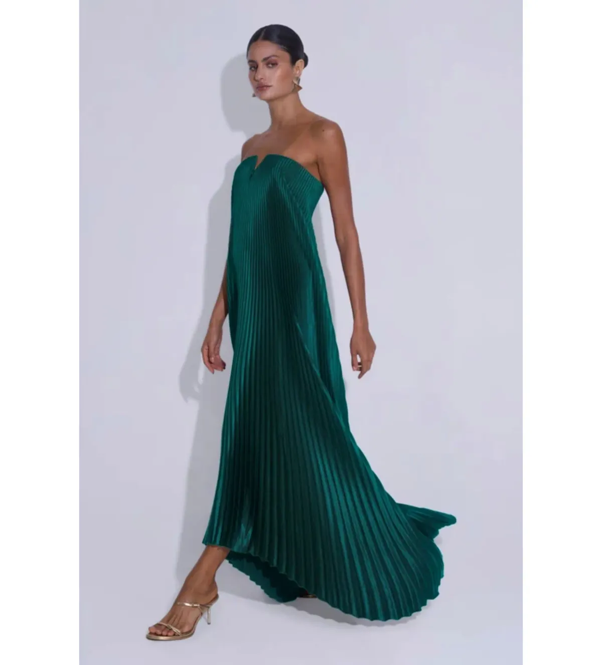 L'Idee Black Tie Gown in Pine Size AU12 - Image 2