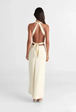 SASHA THERESE MIRA MAXI DRESS IN BUTTER for rent on The Volte - image 2