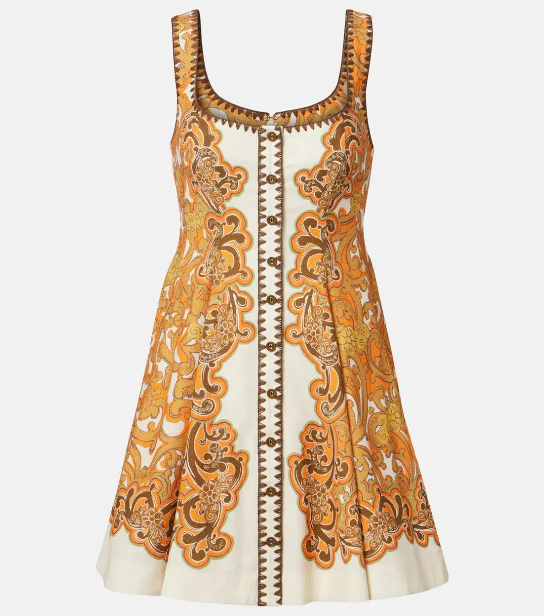ALEMAIS Delilah Exclusive Mini Dress Orange Size 8 AU for rent on The Volte - main image