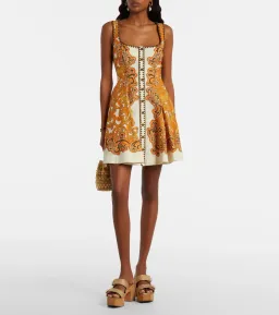ALEMAIS Delilah Exclusive Mini Dress Orange Size 8 AU for rent on The Volte - image 1