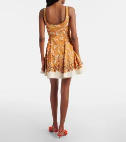 ALEMAIS Delilah Exclusive Mini Dress Orange Size 8 AU for rent on The Volte - image 5