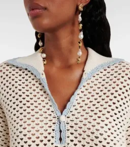 ALEMAIS Splash Crochet Mini Dress Cream Size 8 AU for rent on The Volte - image 7