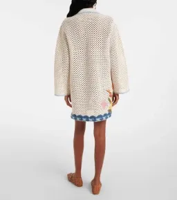 ALEMAIS Splash Crochet Mini Dress Cream Size 8 AU for rent on The Volte - image 10