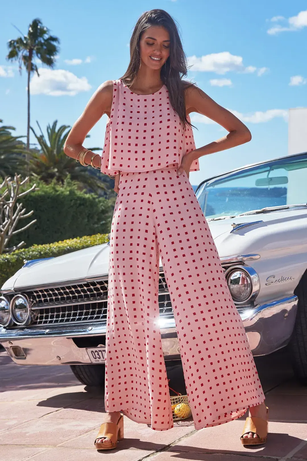 Mister Zimi Charlie Jumpsuit Sunrise Print Size 14 for rent on The Volte - main image