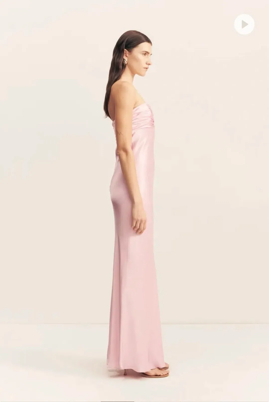 Shona Joy La Lune Ruched Bodice Maxi Dress - Blossom for rent on The Volte - main image