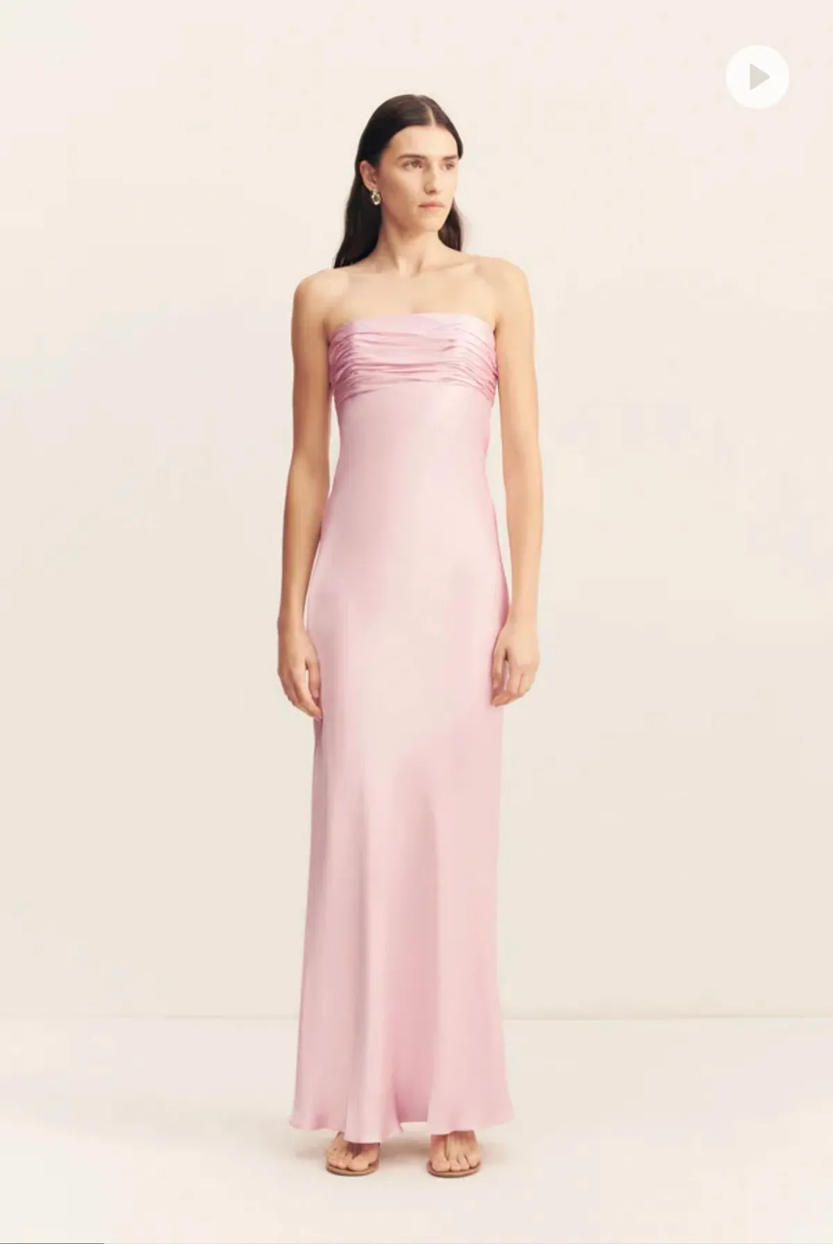 Shona Joy La Lune Ruched Bodice Maxi Dress - Blossom for rent on The Volte - main image