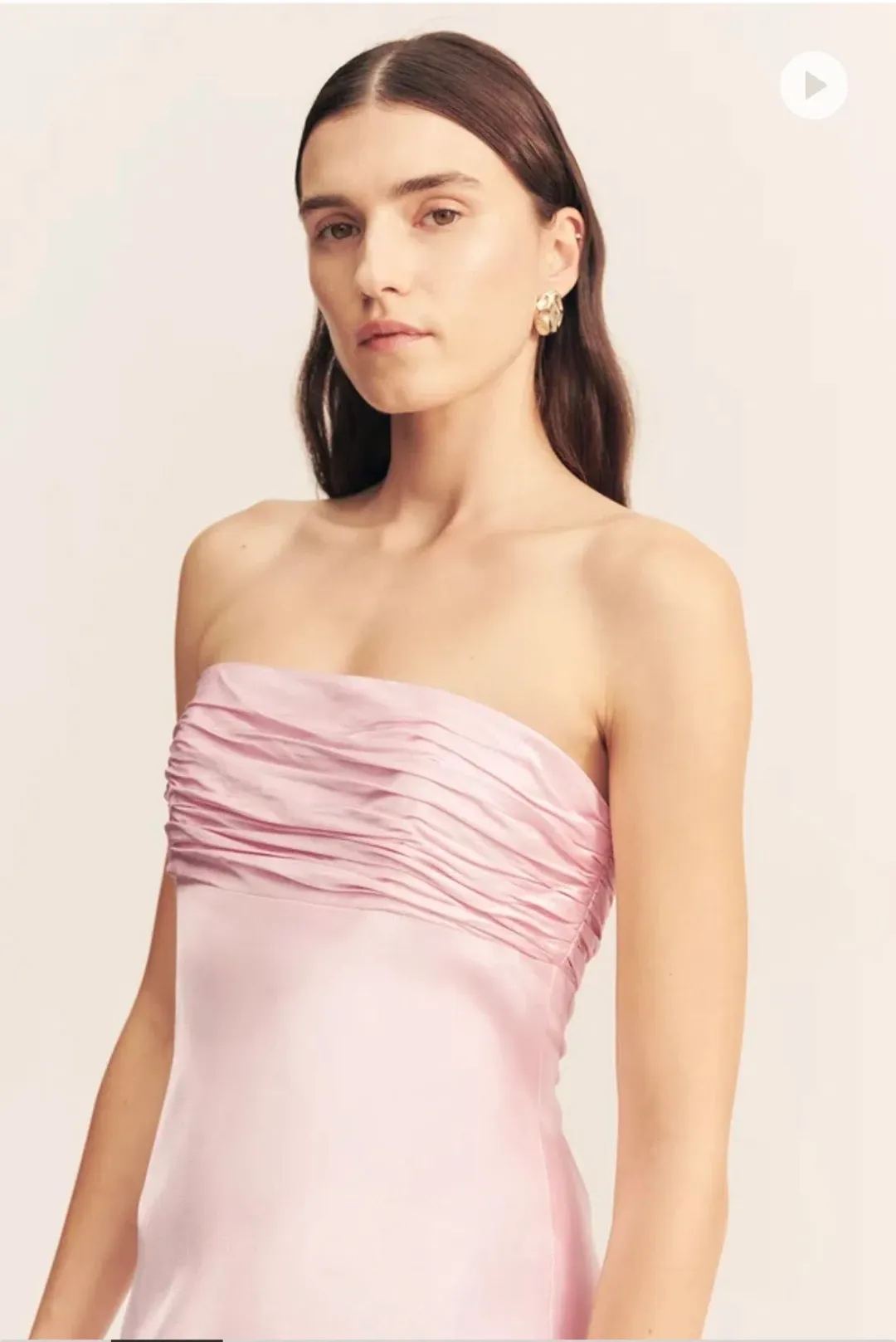 Shona Joy La Lune Ruched Bodice Maxi Dress - Blossom for rent on The Volte - main image