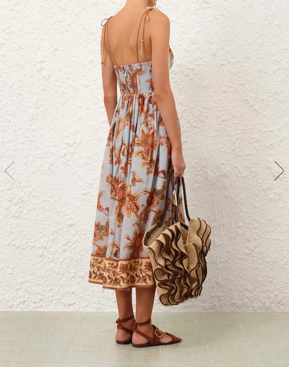 Zimmermann Aster Corset Midi Dress Size 0/8 - Image 4