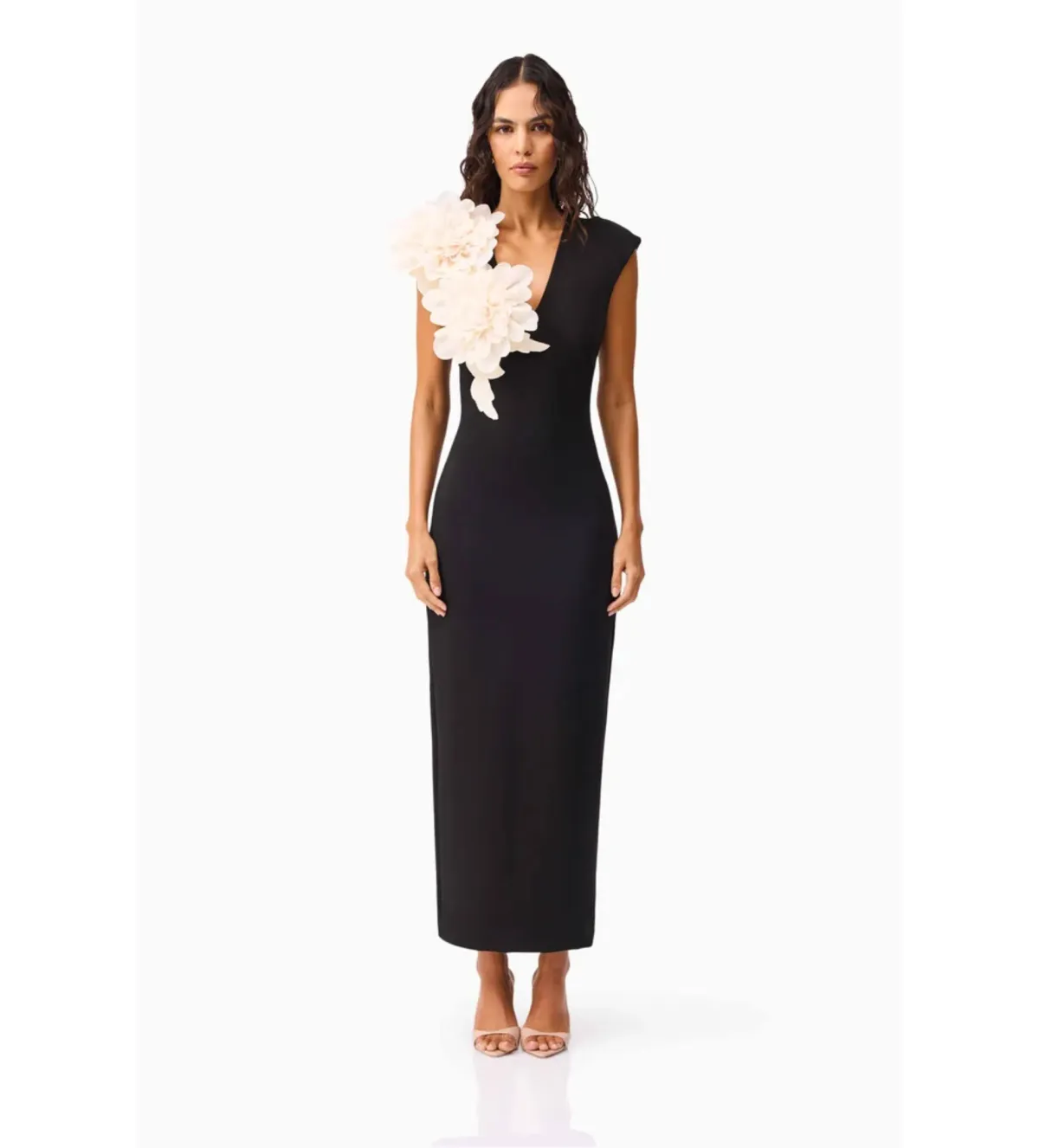 Elliatt Zahara V-Neck Gown in Black Size XS/AU6 - Image 1