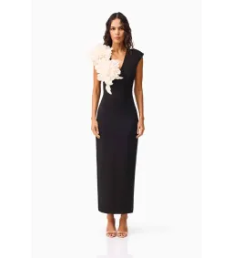 Elliatt Zahara V-Neck Gown in Black Size XS/AU6 for rent on The Volte - image 1