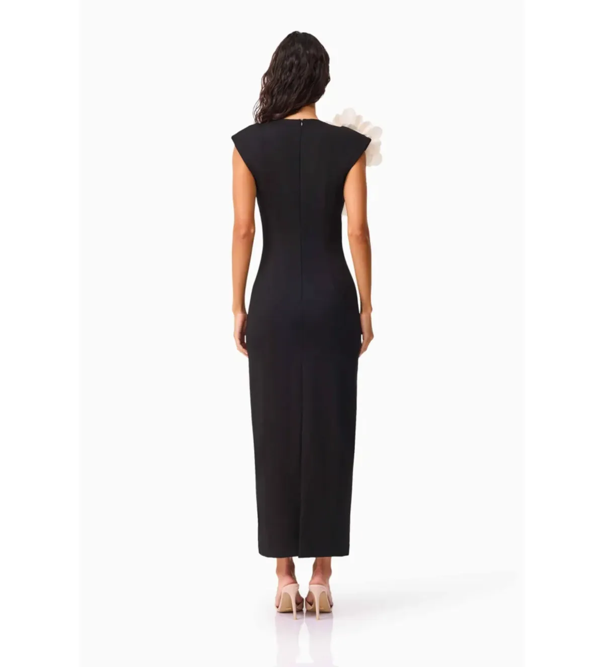 Elliatt Zahara V-Neck Gown in Black Size S/AU8 - Image 3
