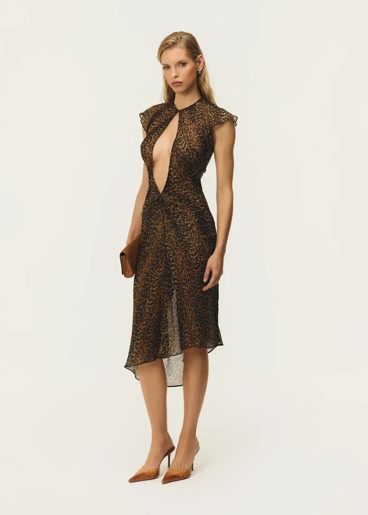 Arcina Ori Margaux Dress in Leopard for rent on The Volte - main image