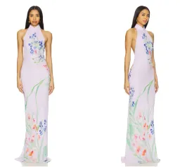 Sau Lee Gillian Dress in Lavender Floral Size AU 10/12 Medium (US 8) for rent on The Volte - image 5