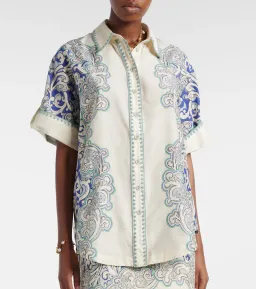 ALEMAIS Delilah Exclusive Shirt & Mini Skirt Set Blue Size 12 AU for rent on The Volte - image 3
