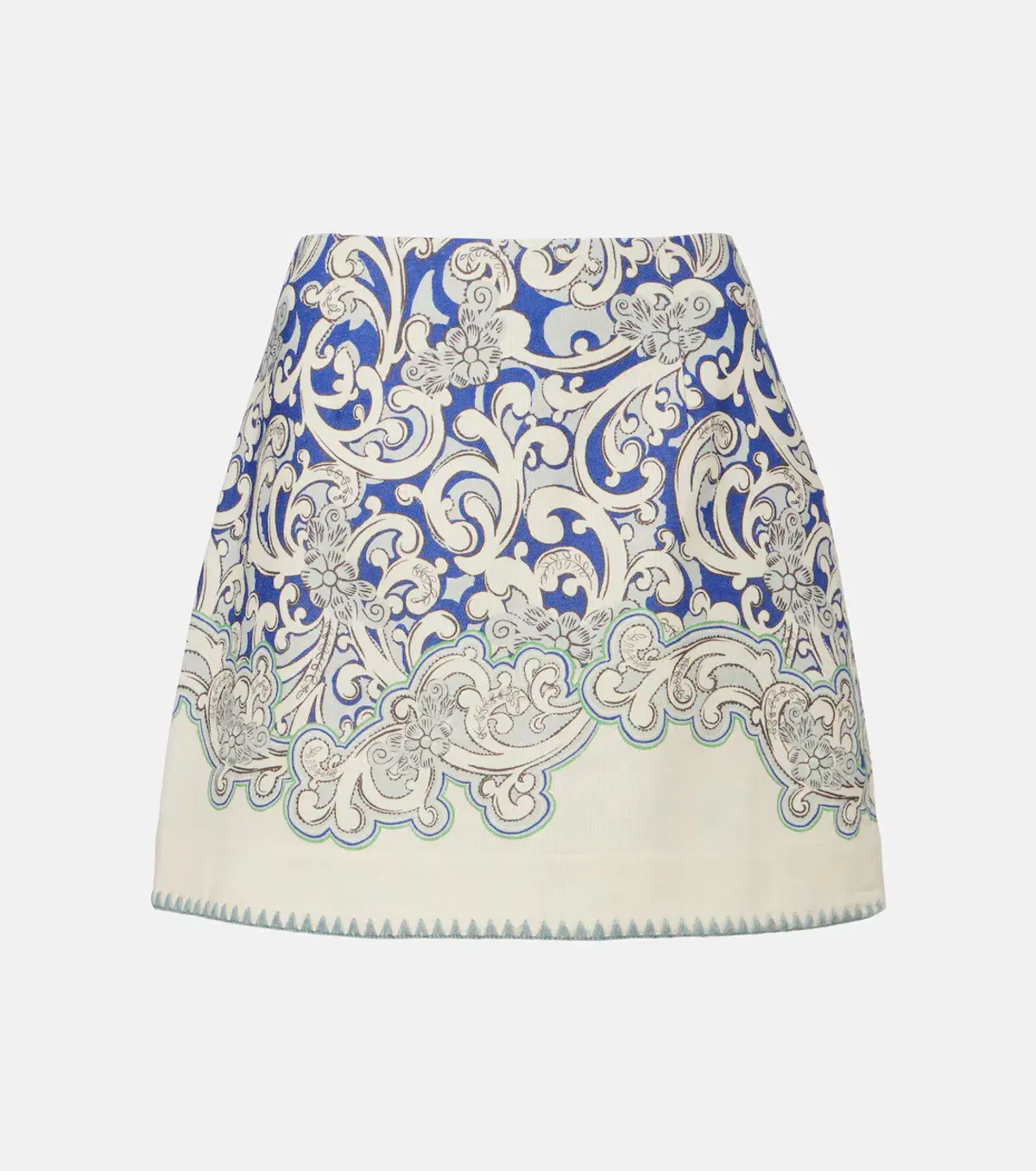 ALEMAIS Delilah Exclusive Shirt & Mini Skirt Set Blue Size 12 AU - Image 10