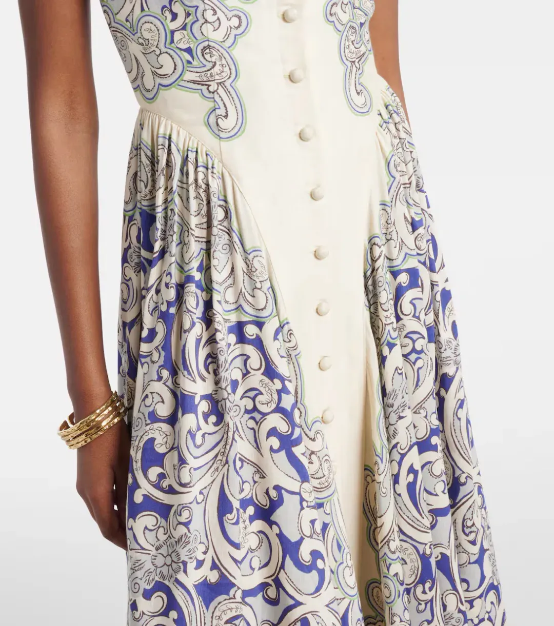 ALEMAIS Delilah Exclusive Midi Dress Blue Size 6 AU for rent on The Volte - main image