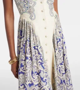 ALEMAIS Delilah Exclusive Midi Dress Blue Size 6 AU for rent on The Volte - image 4