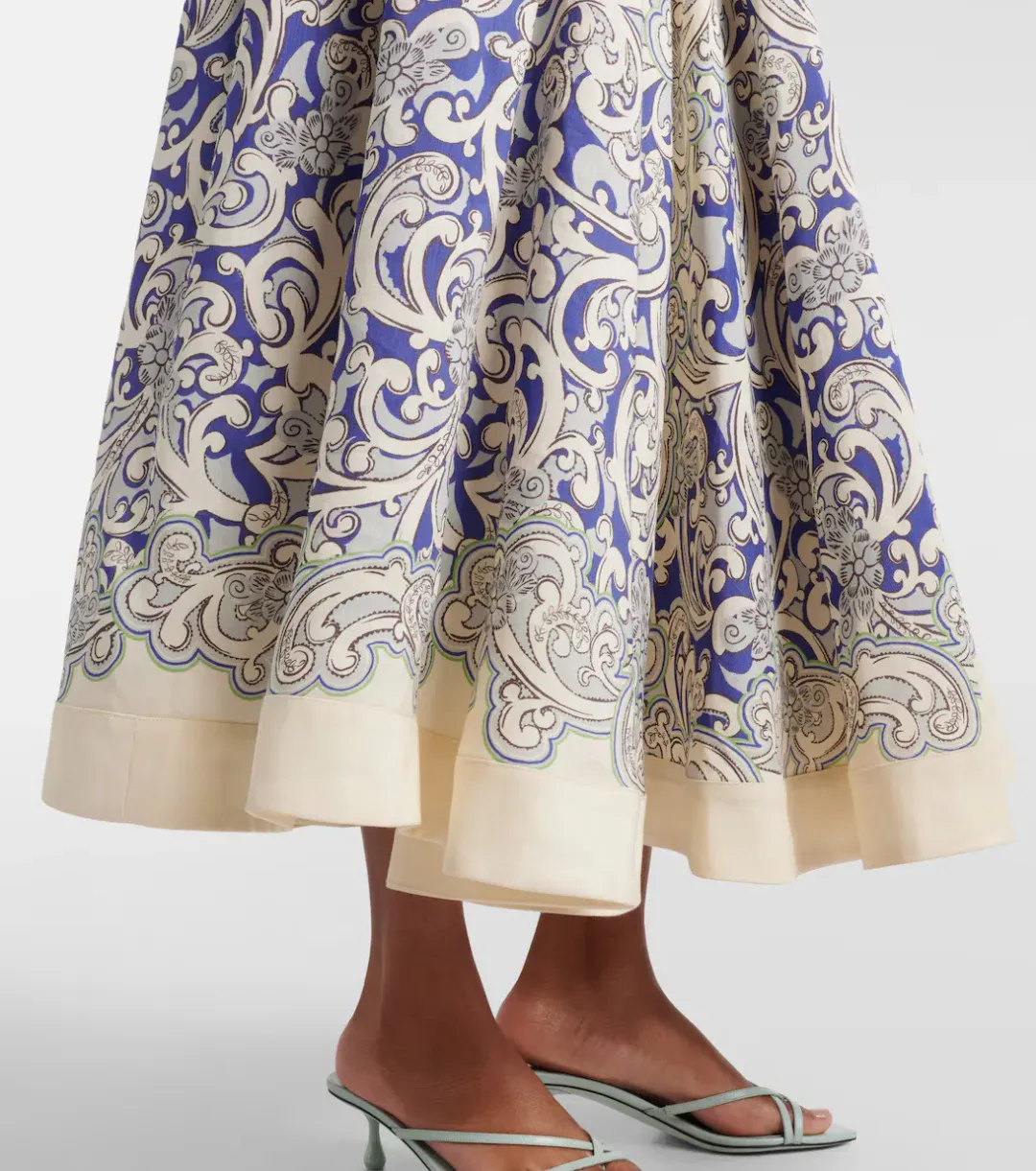 ALEMAIS Delilah Exclusive Midi Dress Blue Size 6 AU for rent on The Volte - main image
