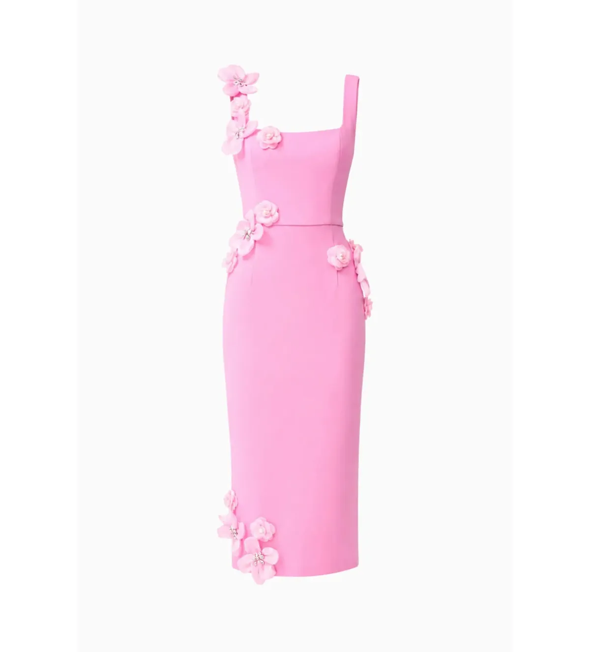 Elliatt Chantelle 3D Midi Dress in Pink Size 8/AU 8 - Image 8