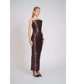 Eliya The Label Tatum Maxi Dress Chocolate Size 14 for rent on The Volte - image 3