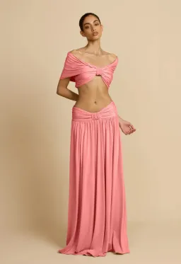 ARCINA ORI ALESSIA TOP & SKIRT SET In DUSTY PINK AU 6 for rent on The Volte - image 3