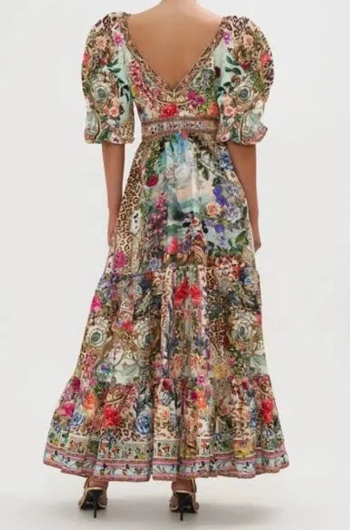 Camilla X Disney Puff Dress size M Mickey Takes A Trip Long - Image 4