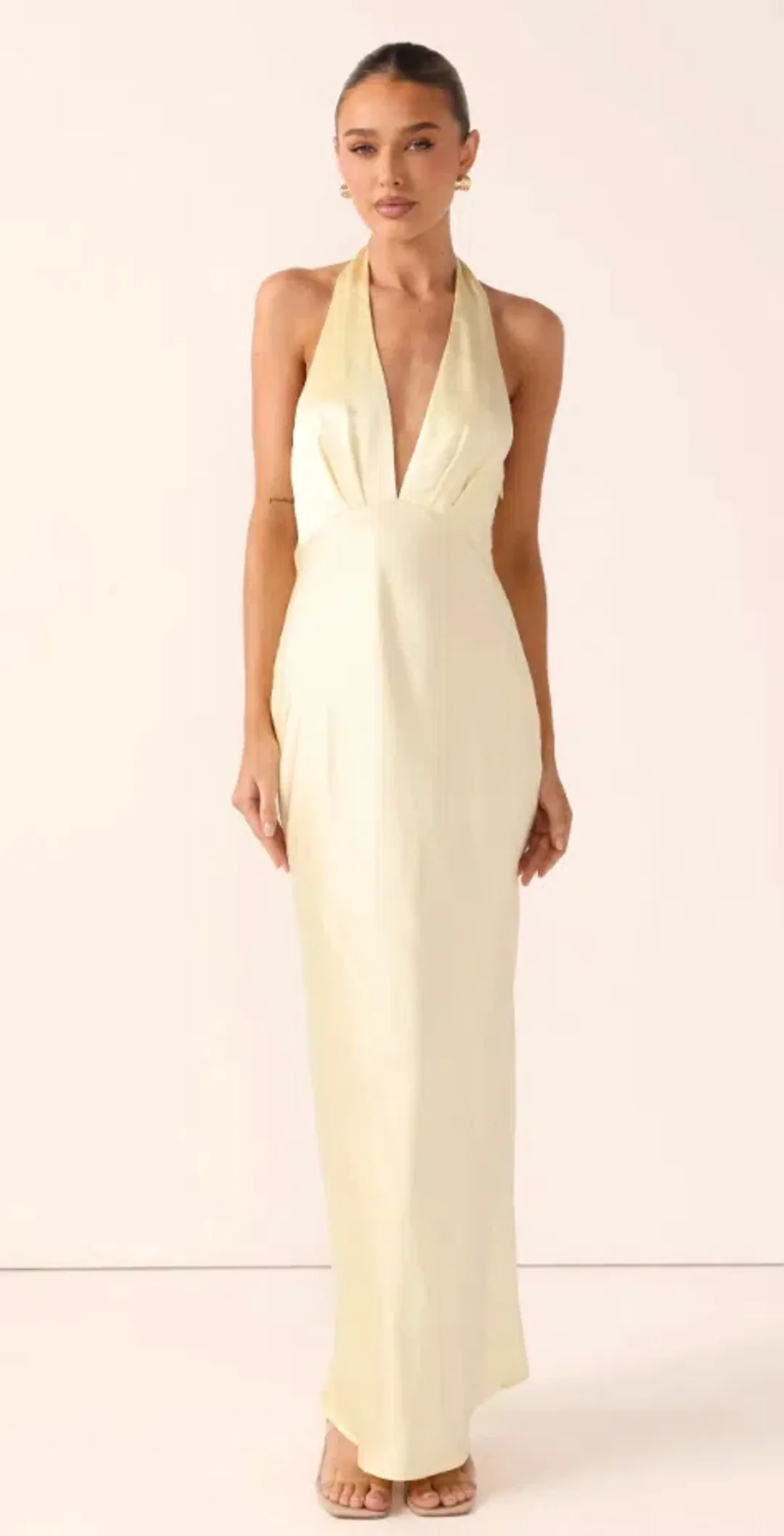 BILLY J CHLOE MAXI DRESS - YELLOW for rent on The Volte - main image